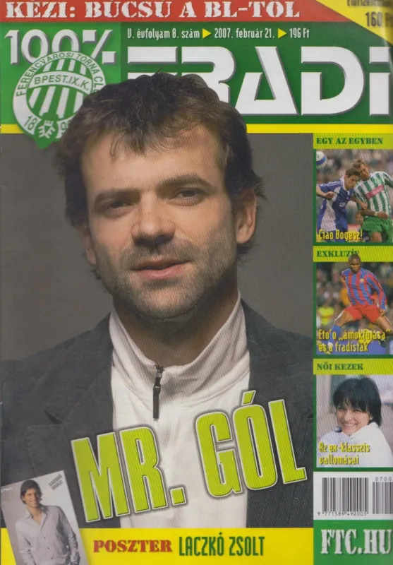 100% Fradi V. évf. 8. szám Népszerű