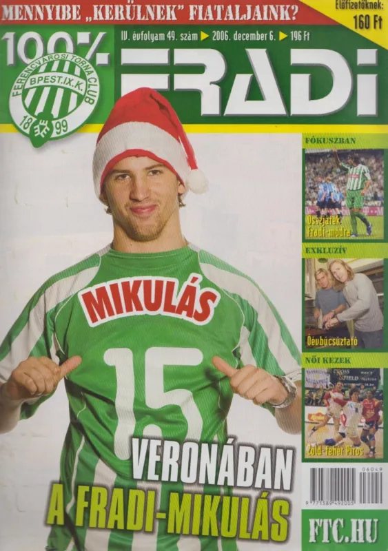 Biztonságos fizetés 100% Fradi IV. évf. 49. szám