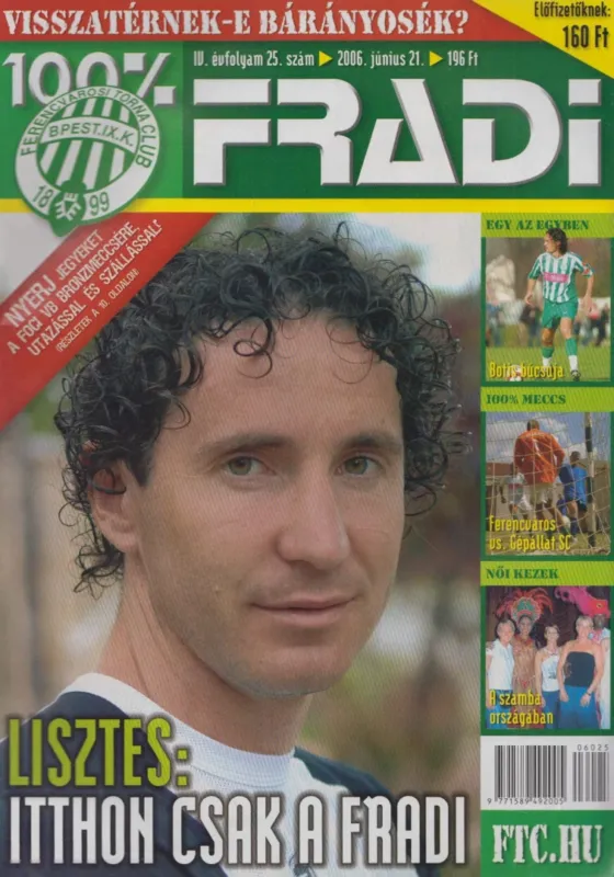 100% Fradi IV. évf. 25. szám Bestseller