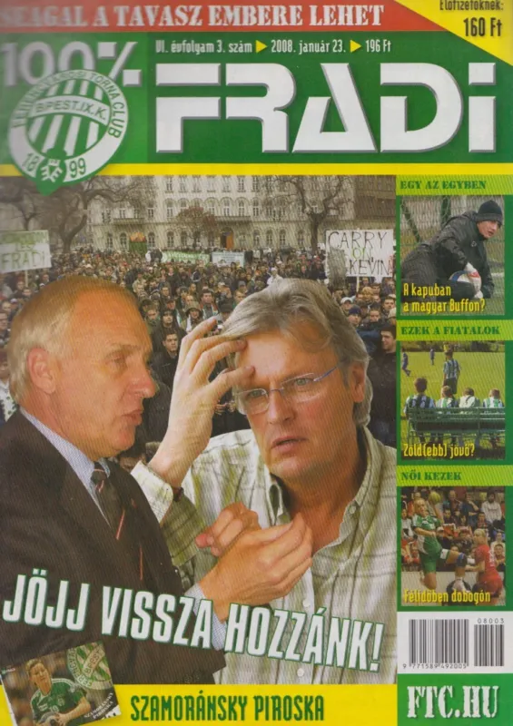 Biztonságos fizetés 100% fradi VI. évf. 3. szám
