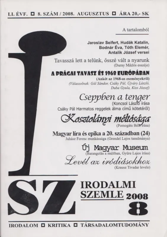 Irodalmi szemle 2008/8 Olcsó