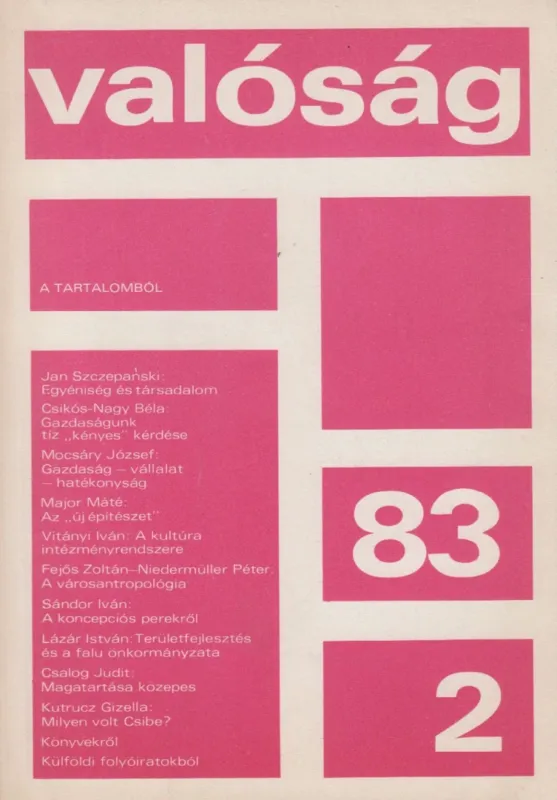 Valóság 1983/2. Árengedmény
