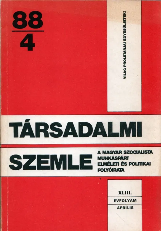 Társadalmi Szemle 1988/4 április Különleges ajánlat