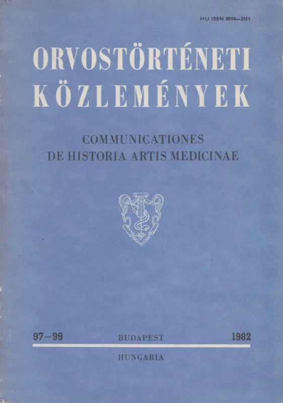 Biztonságos vásárlás Orvostörténeti közlemények 97-99