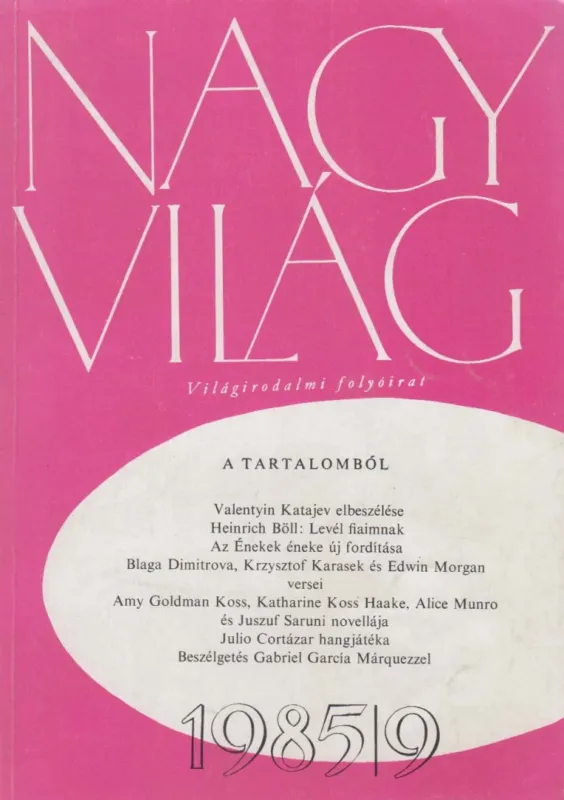 Nagyvilág 1985/9. Biztonságos fizetés