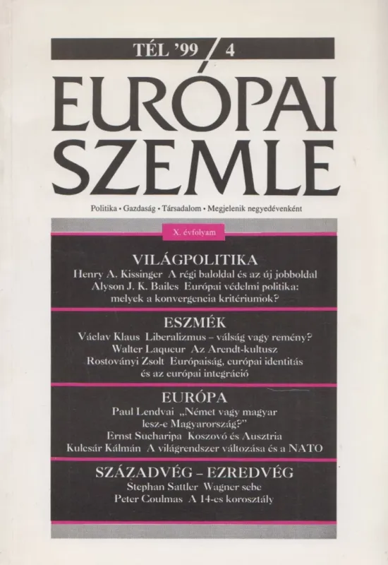 Európai szemle 1999/4 Outlet