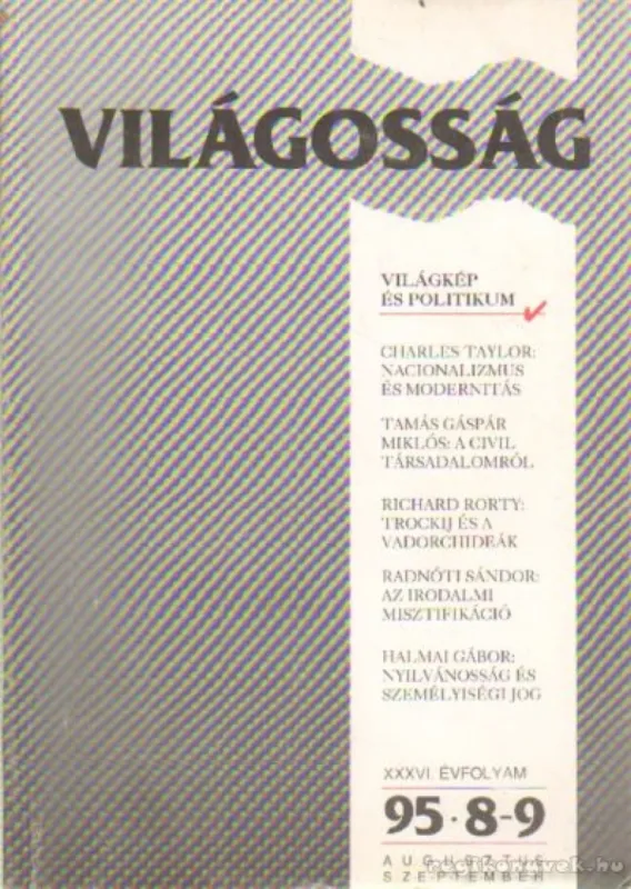 Világosság 1995/8-9. Biztonságos vásárlás