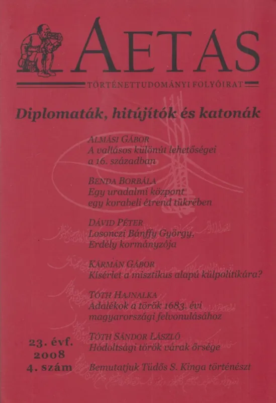 Aetas Történettudományi folyóirat 2008/4. Olcsó