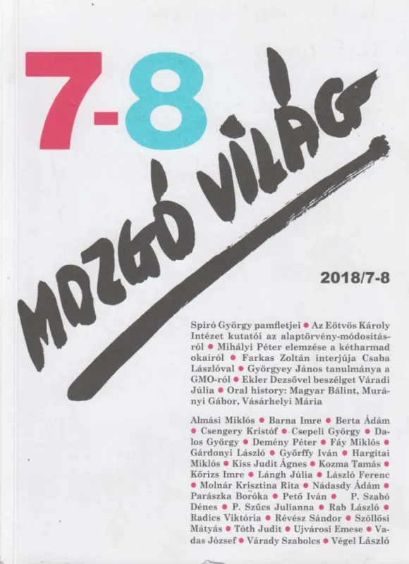 Azonnali szállítás Mozgó Világ 2018/7-8