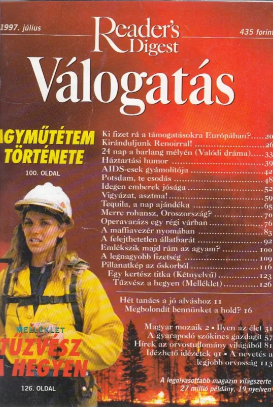 Azonnal elérhető Reader's Digest Válogatás 1997 II.