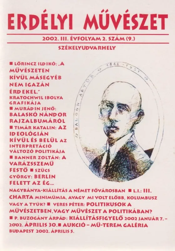 Olcsó Erdélyi Művészet 2002. III. évfolyam 2. szám