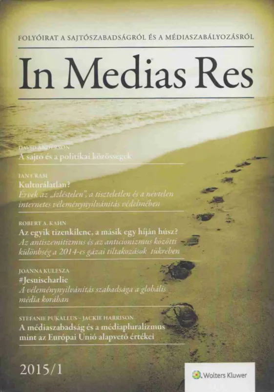 Vedd meg most In Medias Res IV. évfolyam 1. szám 2015