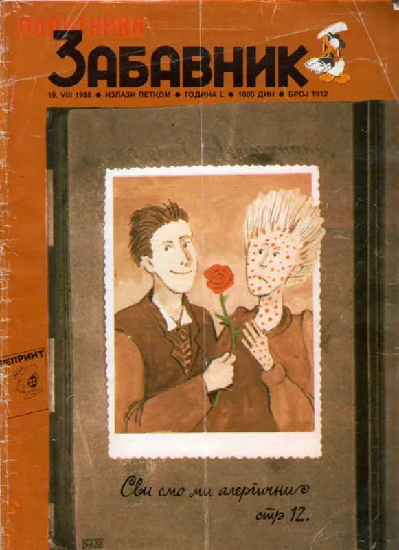 Politikin Zabavnik 1988. VIII. 19. Legnépszerűbb