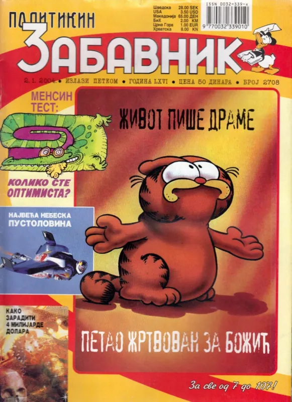 Politikin Zabavnik 2004. 1. 16. Népszerű
