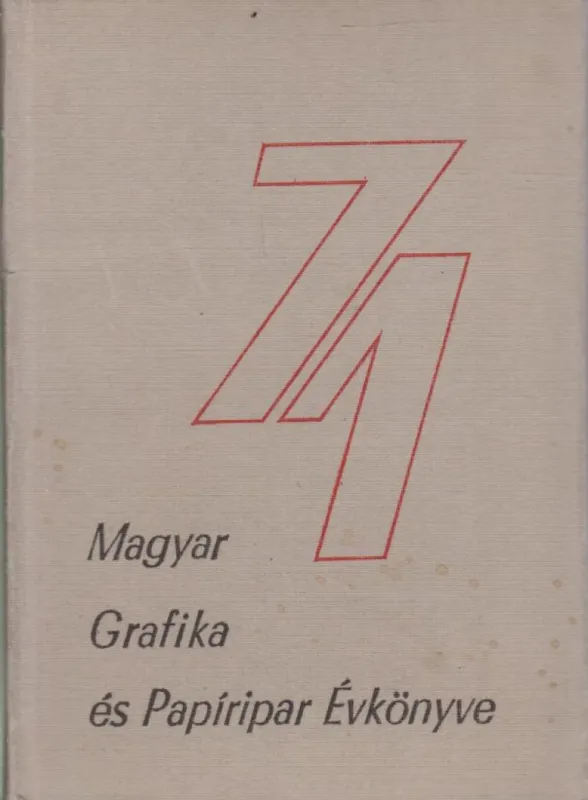 Magyar Grafika és Papíripar Évkönyve 1971 Gyors kiszállítás