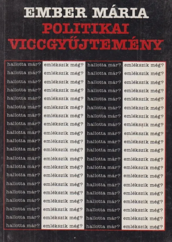 Politikai viccgyűjtemény Újdonság