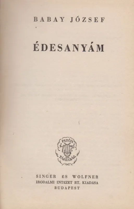 Édesanyám Rendeld meg most
