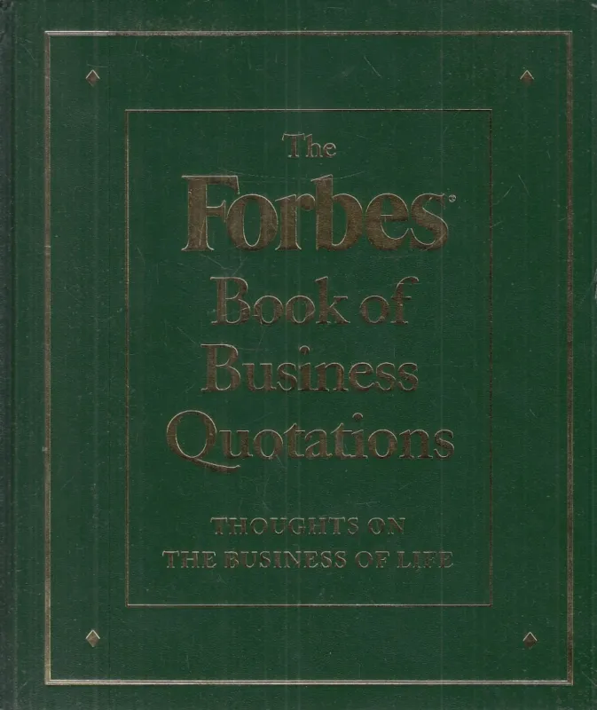 Vásárlói kedvenc The Forbes Book of Business Quotations