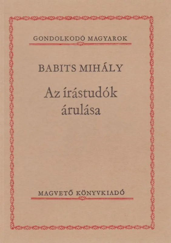 Bestseller Az írástudók árulása