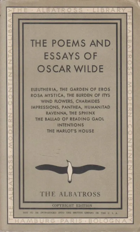 The Poems and Essays of Oscar Wilde Utolsó esély