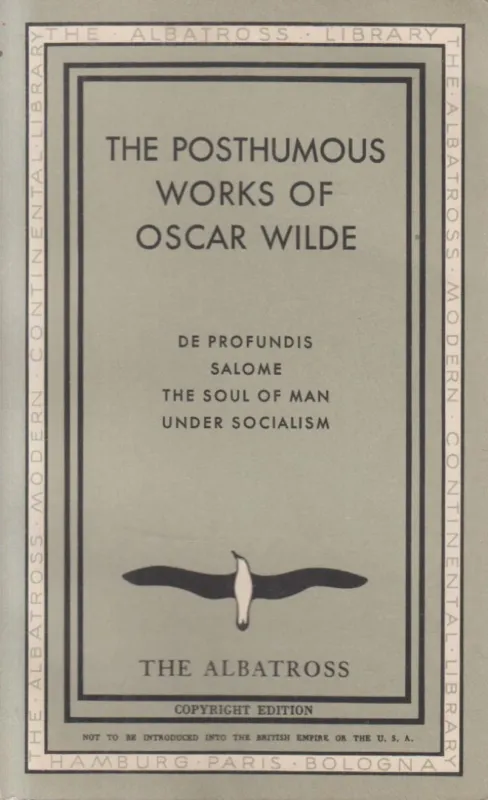 The Posthumous Works of Oscar Wilde Rendeld meg most