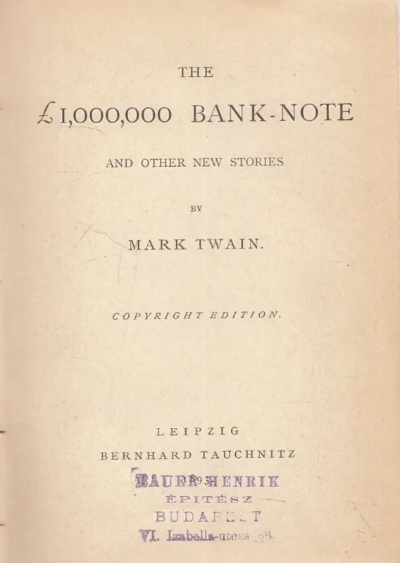 The £1.000.000 Bank Note Legnépszerűbb