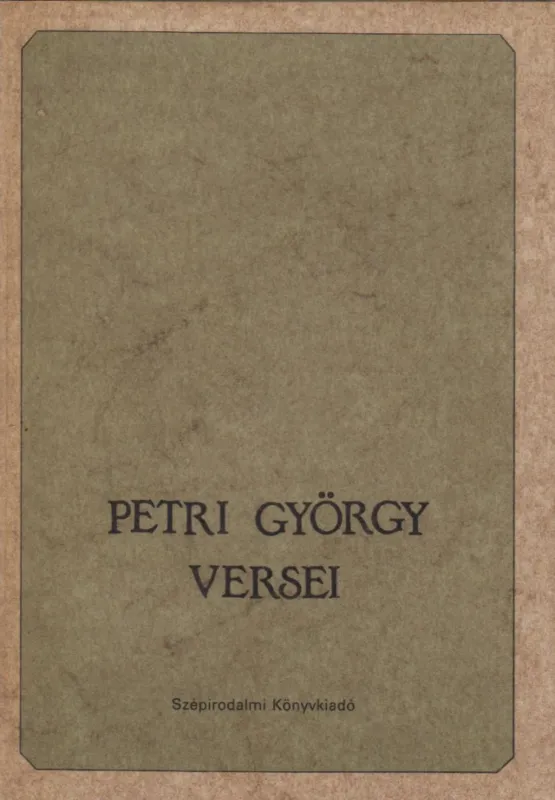 Petri György versei Szuper ajánlat