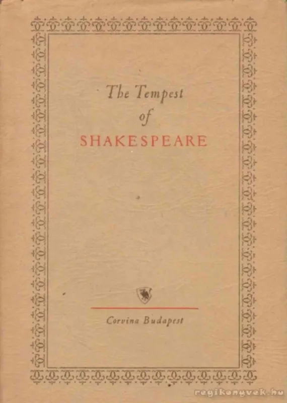 Újdonság The Tempest of Shakespeare