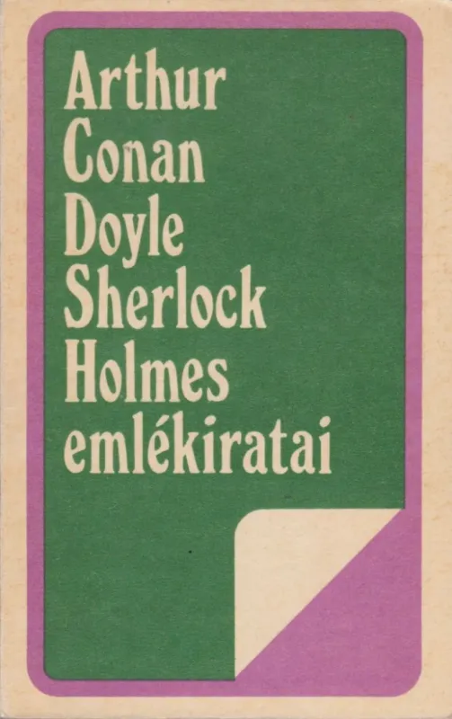 Azonnal elérhető Sherlock Holmes emlékiratai