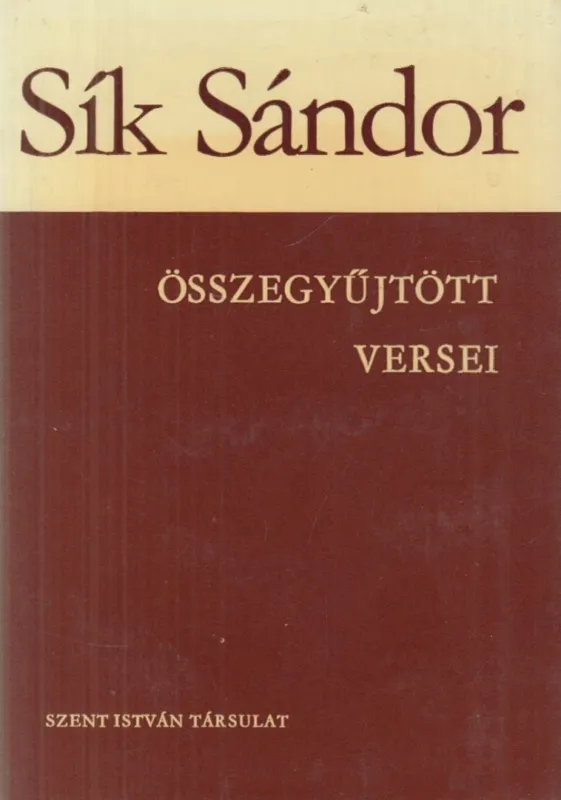 Expressz kézbesítés Sík Sándor összegyűjtött versei