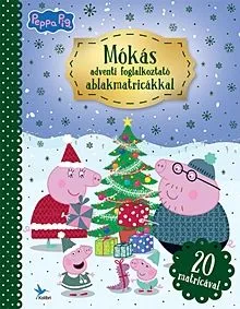 Mókás adventi foglalkoztató ablakmatricákkal - Peppa Pig Expressz kézbesítés