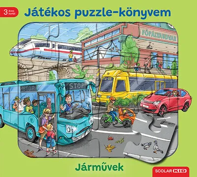 Árengedmény Játékos puzzle-könyvem: Járművek