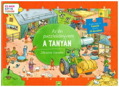 Prémium Az én puzzlekönyvem: A tanyán - Játszva tanulni - És már ezt is tudom